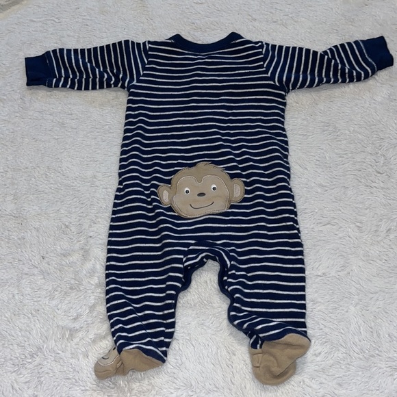 2 for $10) carters monkey footie/ sleeper 🙈 - Picture 5 of 6